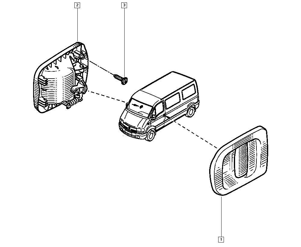 RENAULT 7700 352 489 - Ручка двері autozip.com.ua