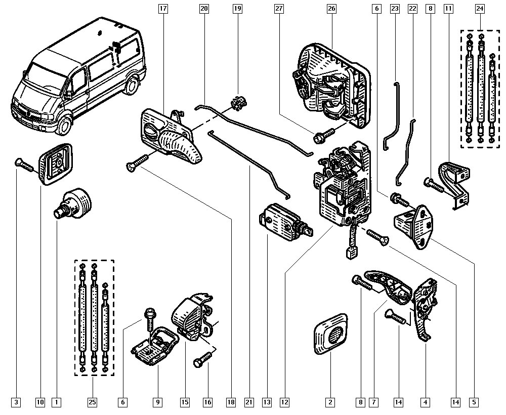 RENAULT 7700351415 - Замок двері autozip.com.ua