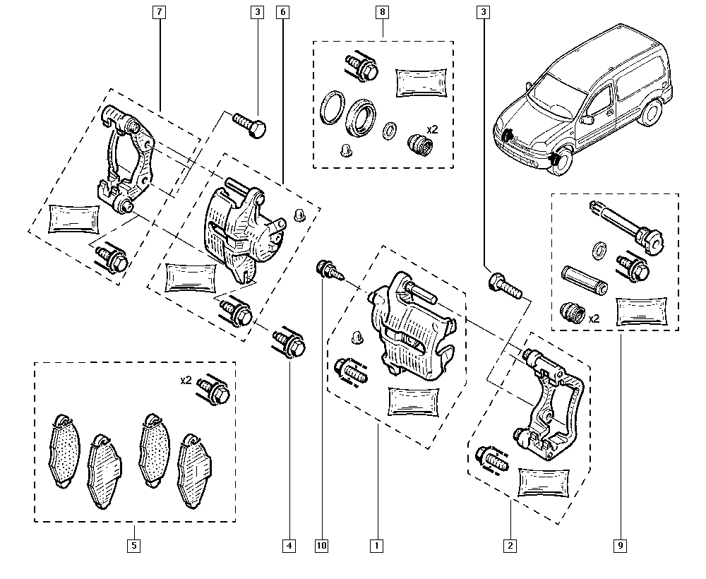 RENAULT 7701207787 - Гальмівний супорт autozip.com.ua