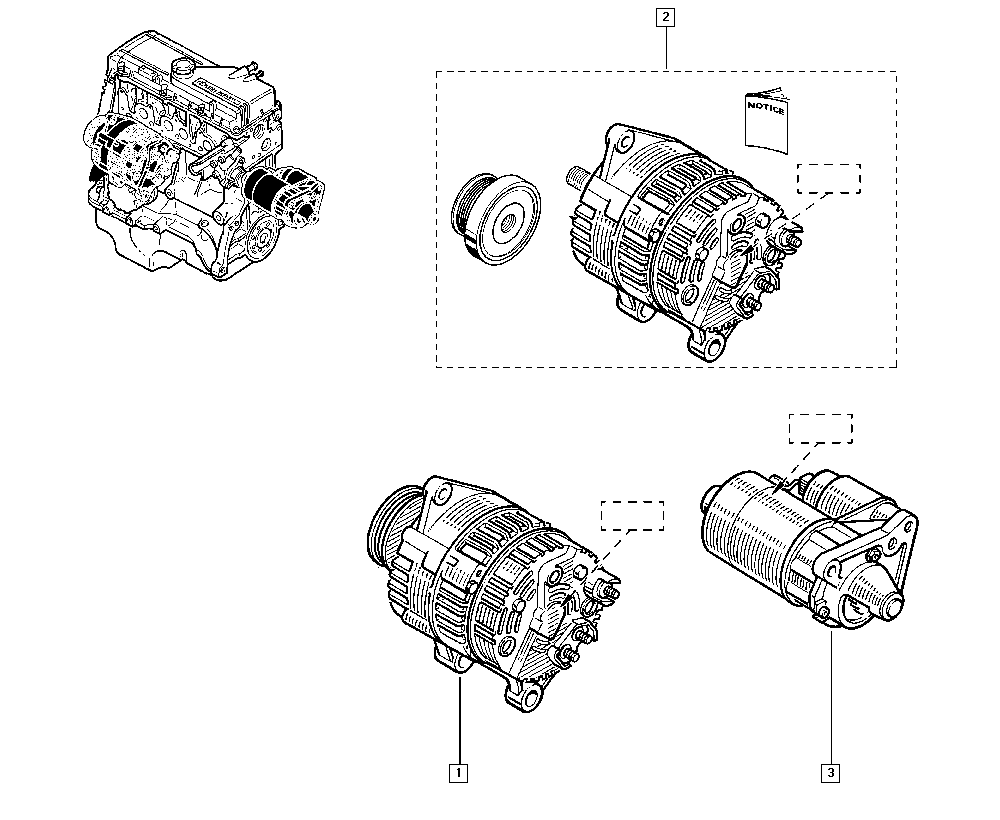 RENAULT 77 01 477 693 - Генератор autozip.com.ua