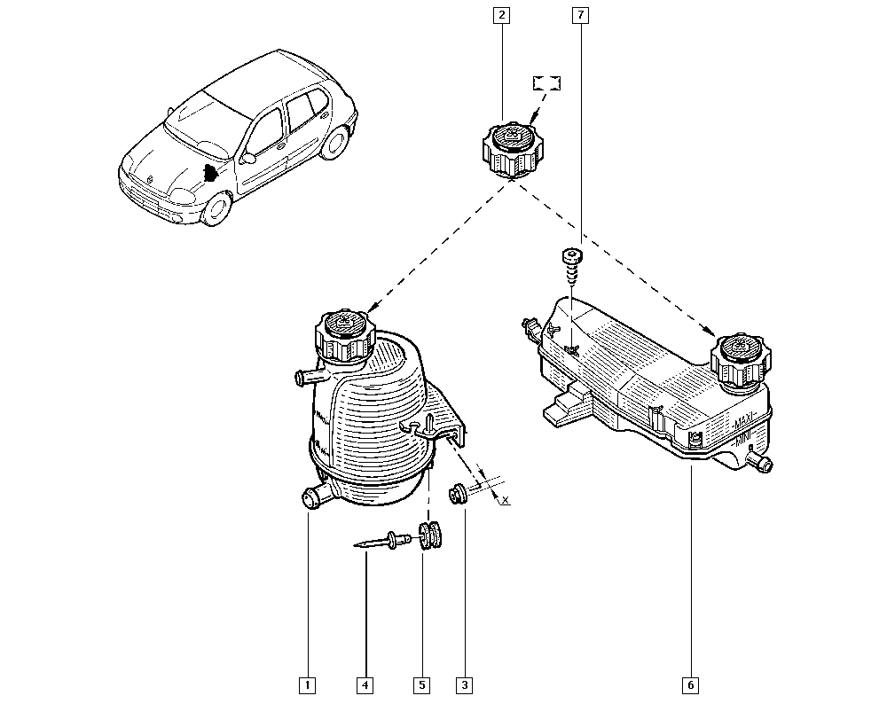 RENAULT TRUCKS 7701470460 - Компенсаційний бак, охолоджуюча рідина autozip.com.ua