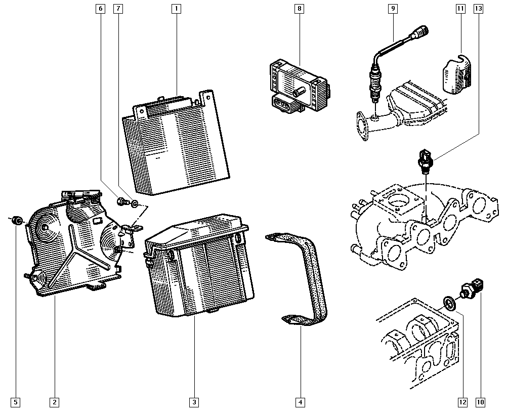 RENAULT TRUCKS 7700854148 - Лямбда-зонд, датчик кисню autozip.com.ua