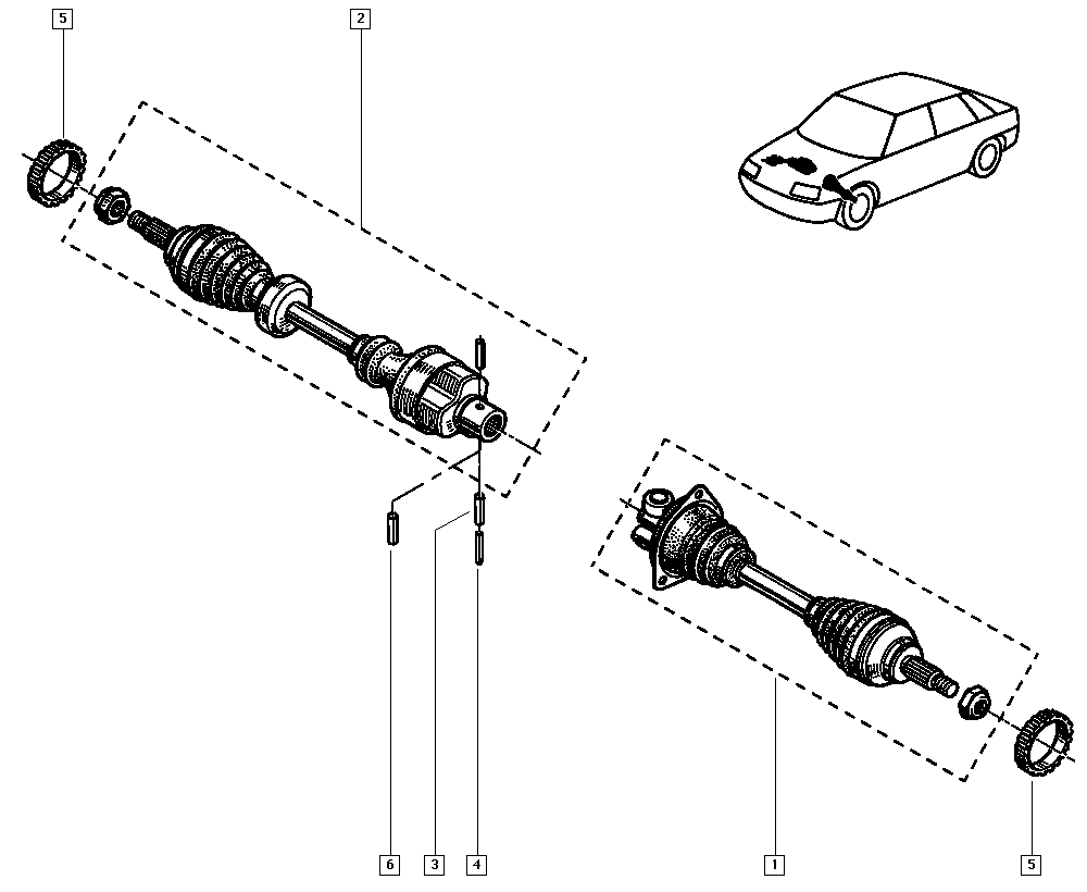 Rover 7701351484 - Приводний вал autozip.com.ua