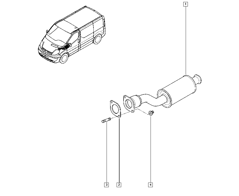 Vauxhall 8200042481 - Предглушітель вихлопних газів autozip.com.ua