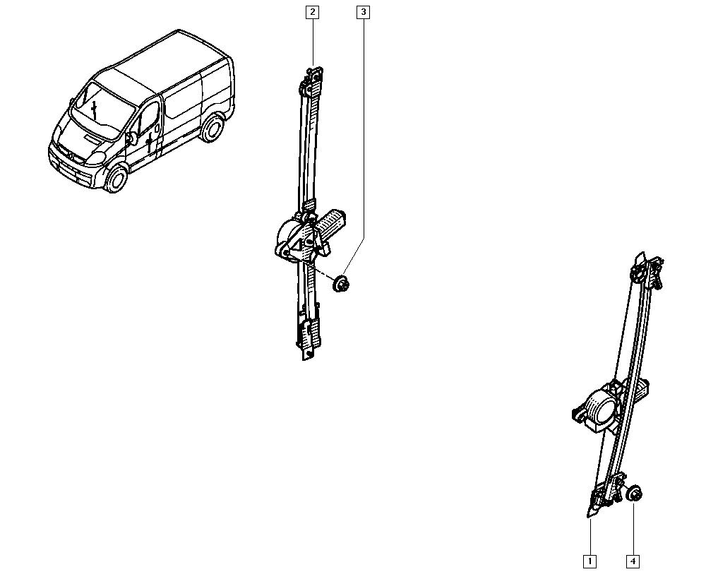 RENAULT 77 00 311 820 - Підйомний пристрій для вікон autozip.com.ua