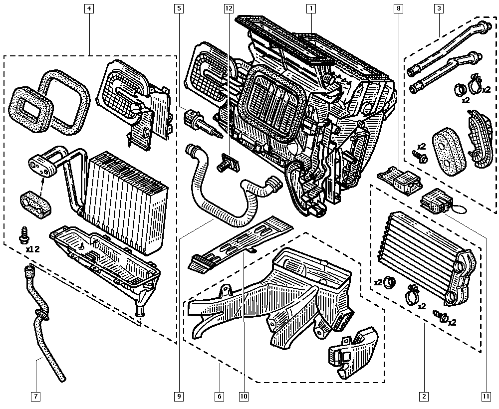 NISSAN 7701473279 - Теплообмінник, опалення салону autozip.com.ua