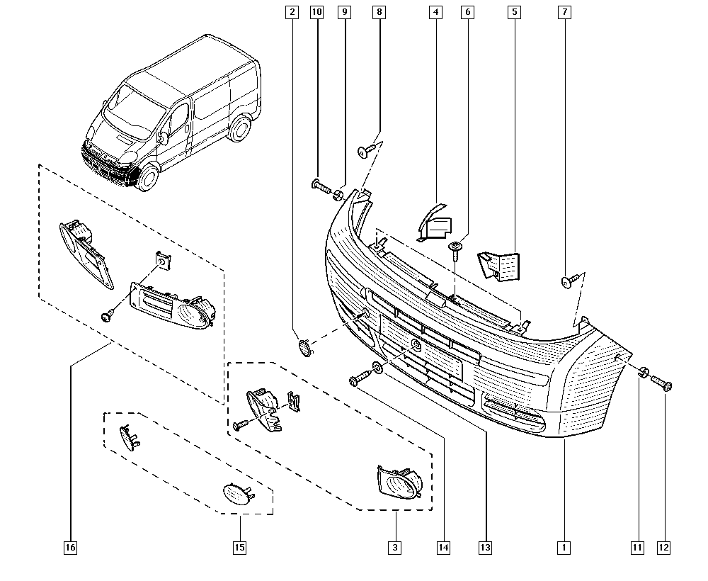 NISSAN 7700312785 - Буфер, бампер autozip.com.ua