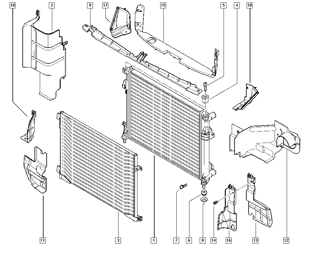 Opel 7700312901 - Конденсатор, кондиціонер autozip.com.ua