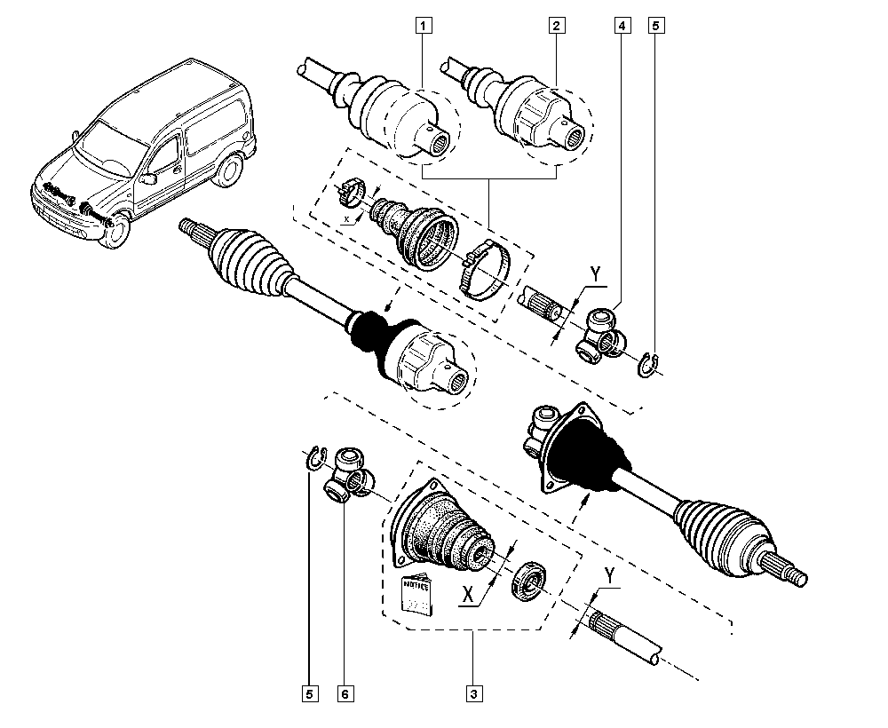 RENAULT 7701209468 - Приводний вал autozip.com.ua