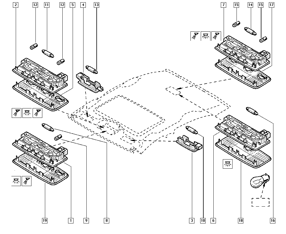 CLAAS 7703097182 - Лампа, лампа читання autozip.com.ua