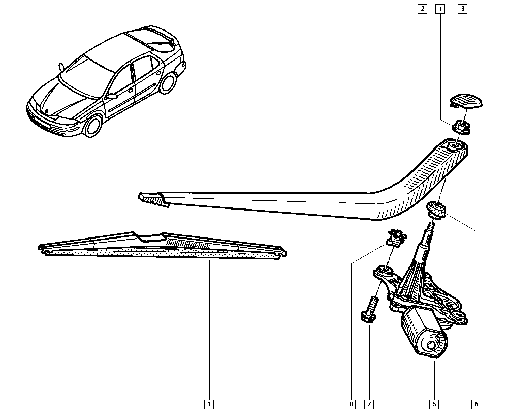 RENAULT 8200001891 - Двигун склоочисника autozip.com.ua