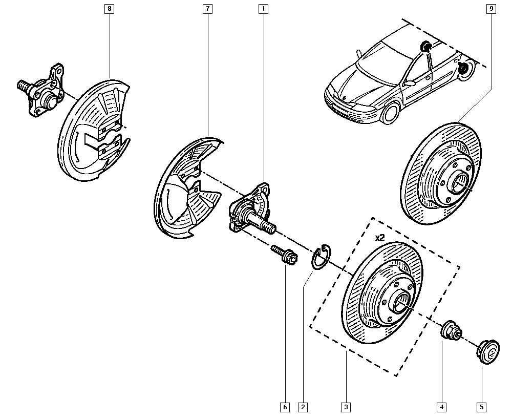 RENAULT 8200655249 - Гальмівний диск autozip.com.ua