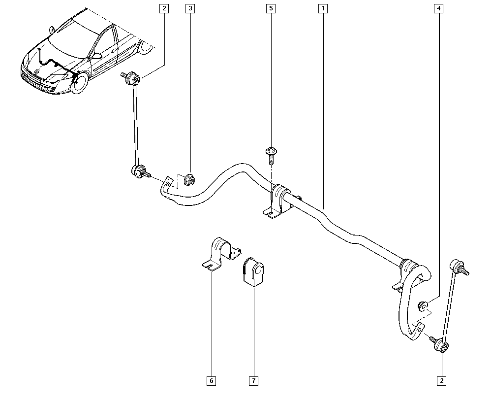 RENAULT TRUCKS 546180001R - Тяга / стійка, стабілізатор autozip.com.ua