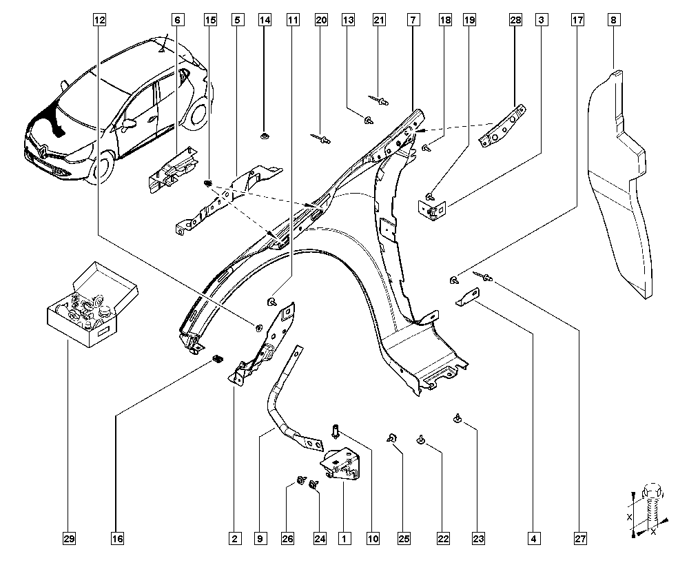 RENAULT 631002841R - Крило autozip.com.ua