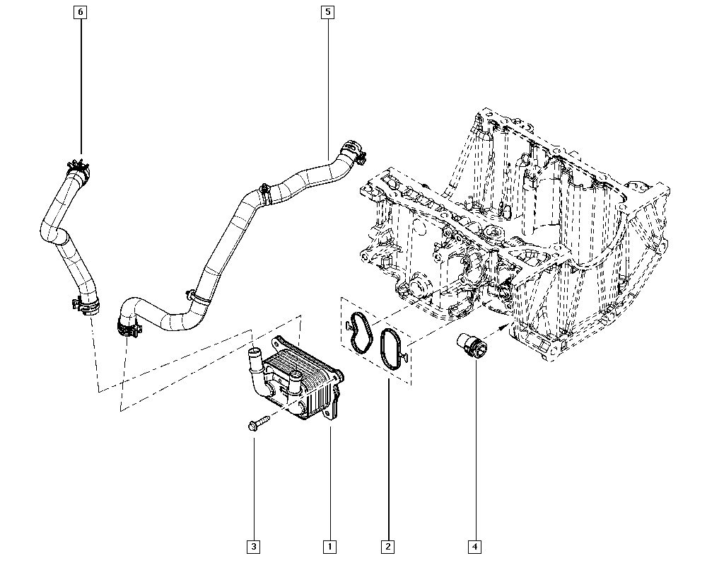 DACIA 21 30 427 26R - Комплект прокладок, масляний радіатор autozip.com.ua