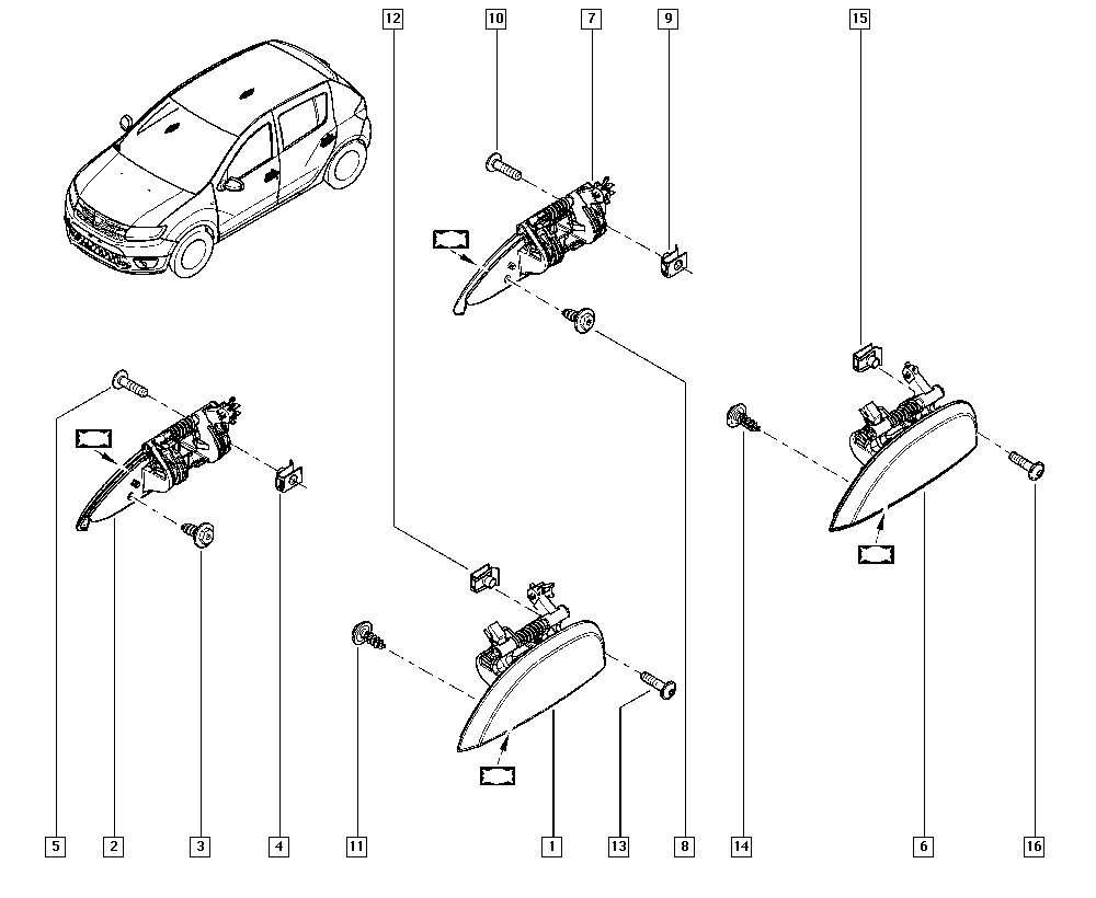 RENAULT 806067028R - Ручка двері autozip.com.ua