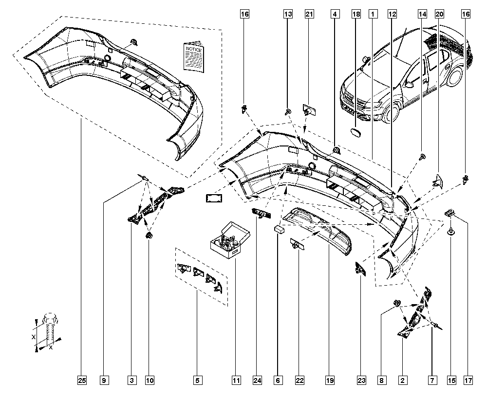 DACIA 850101031S - Буфер, бампер autozip.com.ua