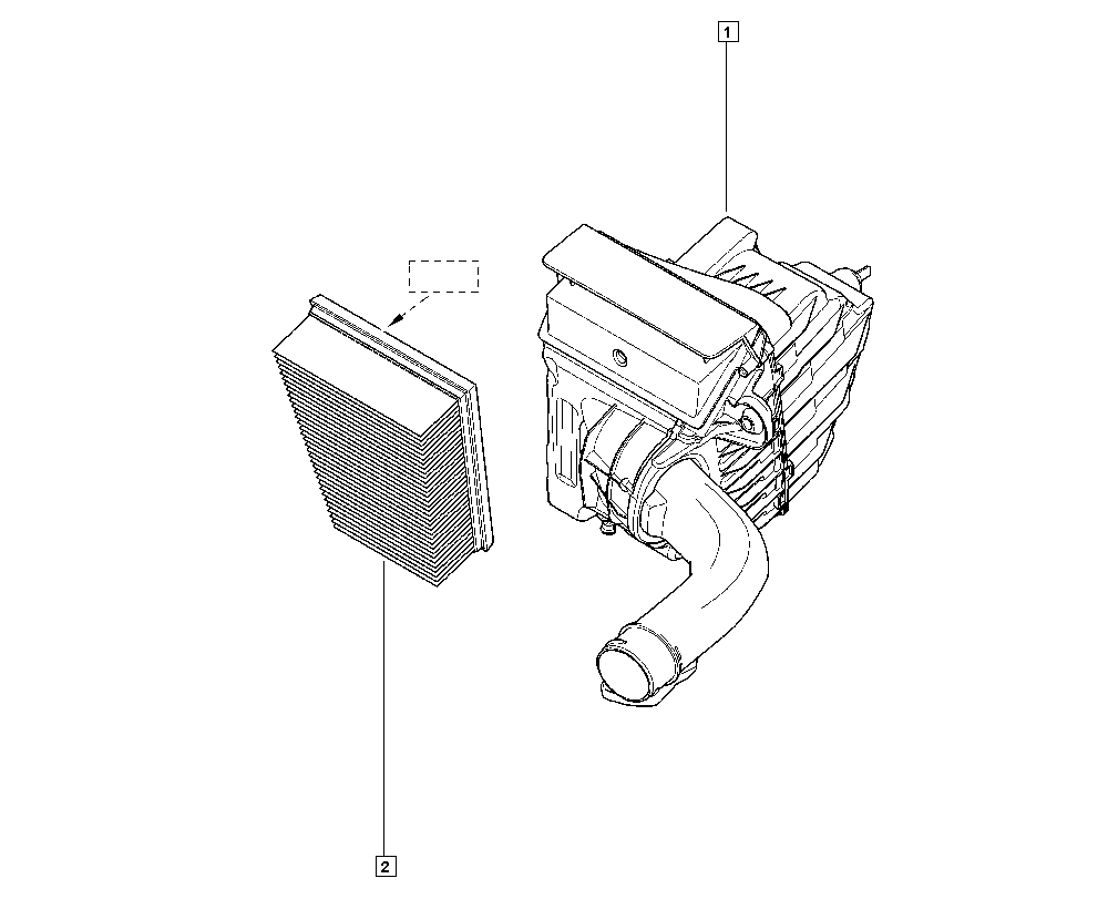 RENAULT 8200947663 - Повітряний фільтр autozip.com.ua