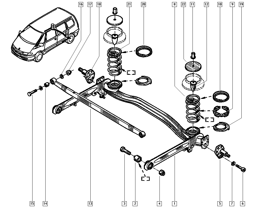 RENAULT 60 25 308 615 - Пружина ходової частини autozip.com.ua