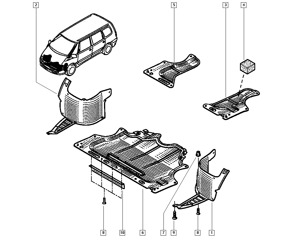 RENAULT 6025302411 - Обшивка, колісна ніша autozip.com.ua