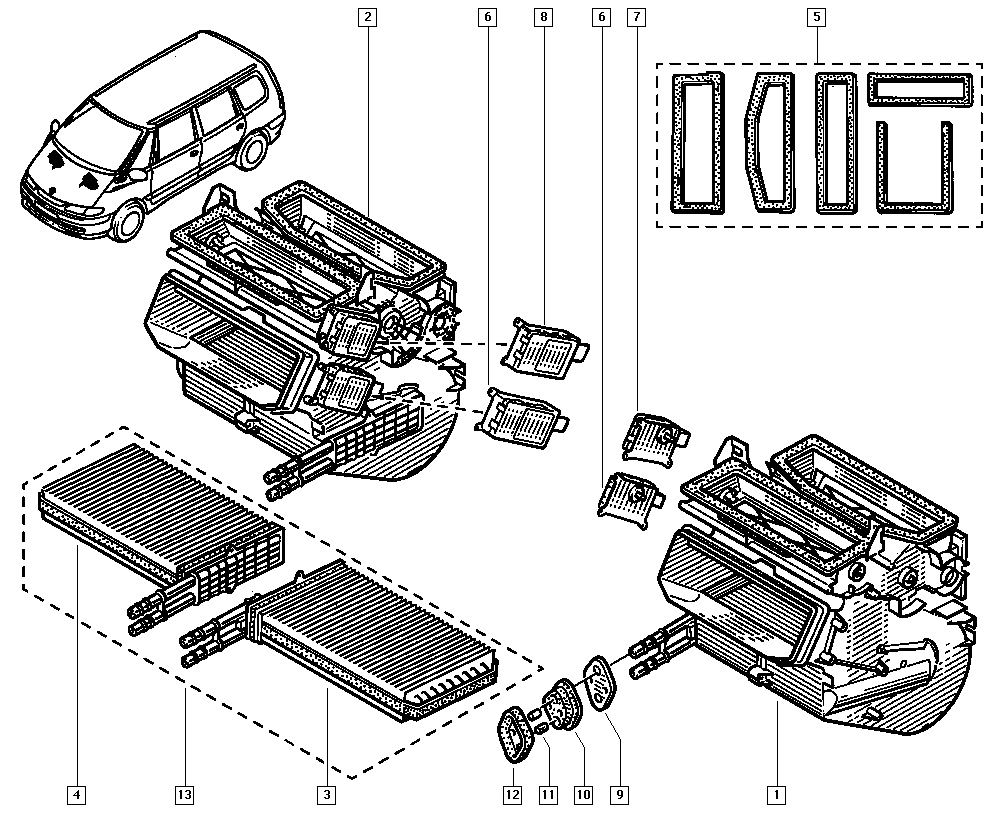 RENAULT 60 25 371 298 - Теплообмінник, опалення салону autozip.com.ua