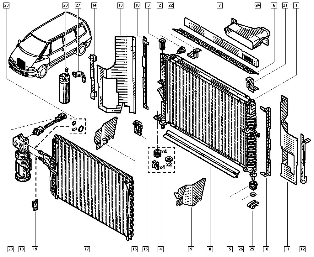 RENAULT 6025311363 - Осушувач, кондиціонер autozip.com.ua