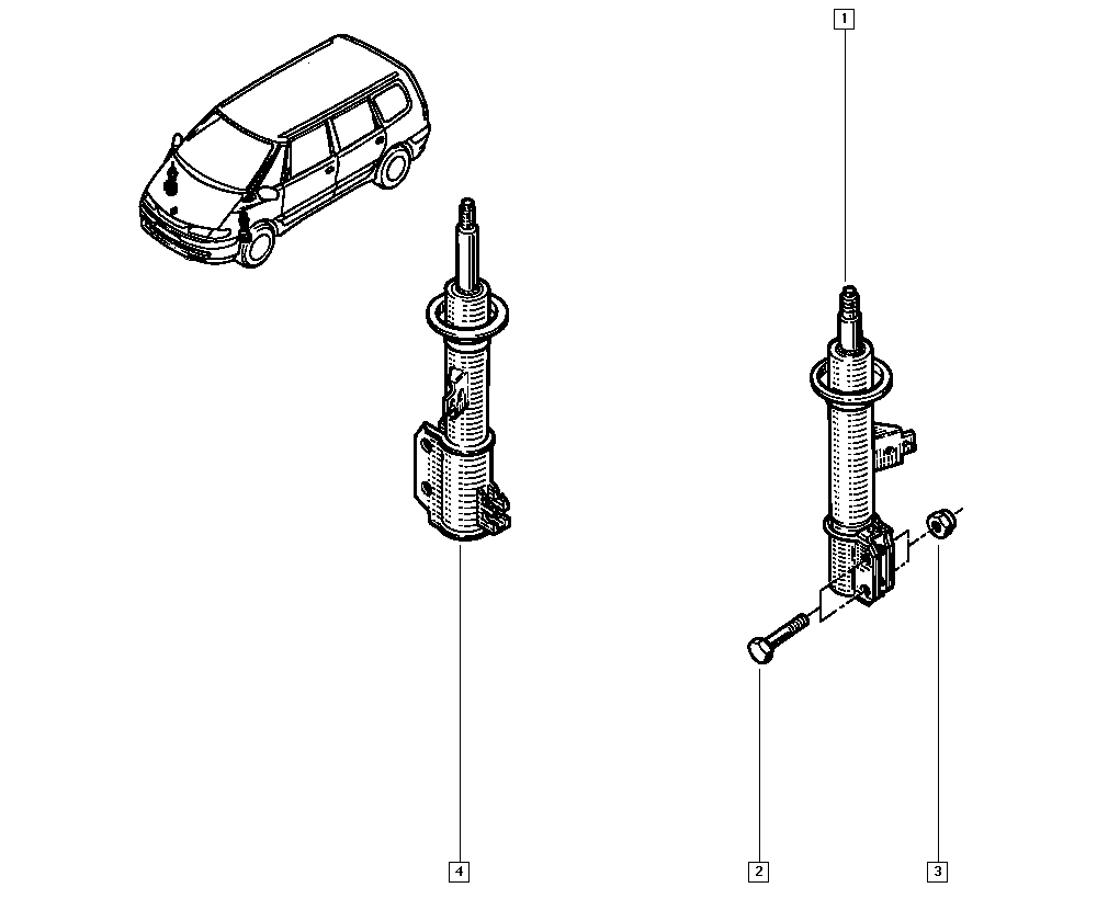 RENAULT 60 25 303 092 - Амортизатор autozip.com.ua