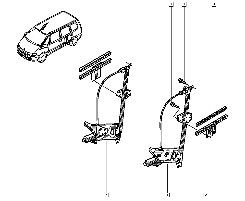 RENAULT 60 25 300 811 - Підйомний пристрій для вікон autozip.com.ua