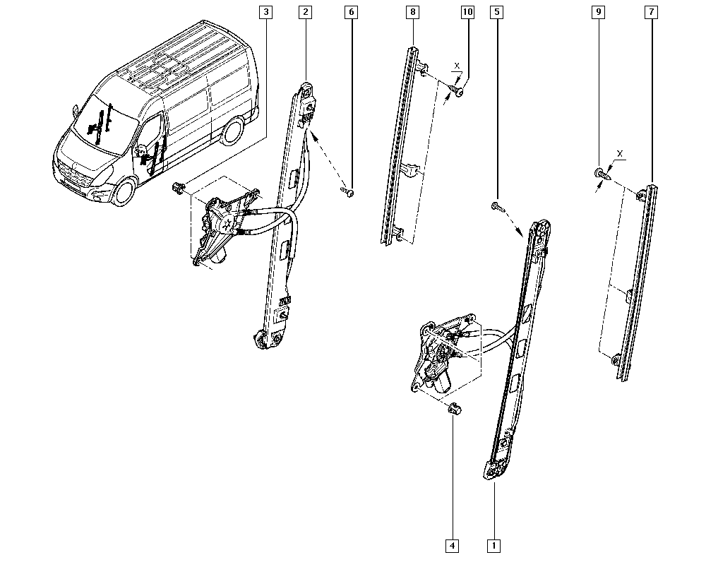 RENAULT 807200008R - Підйомний пристрій для вікон autozip.com.ua