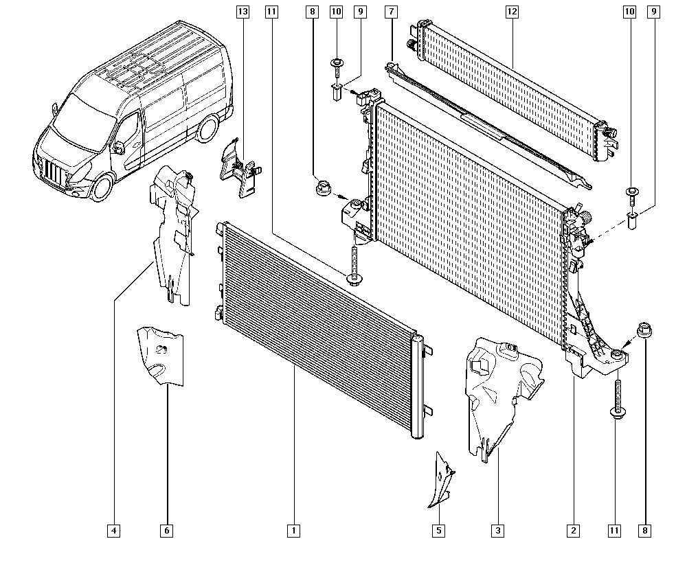 RENAULT TRUCKS 921007845R - Конденсатор, кондиціонер autozip.com.ua