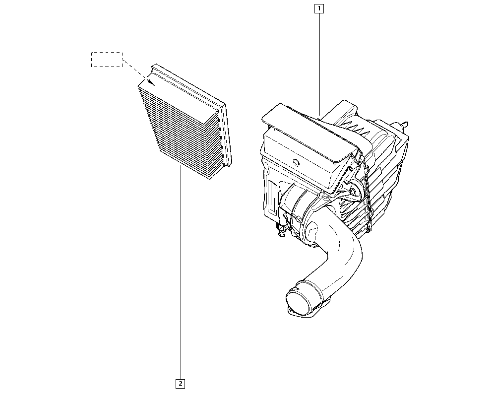 RENAULT 8200947663 - Повітряний фільтр autozip.com.ua