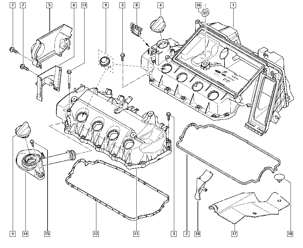 RENAULT 77 01 473 164 - Прокладка, кришка головки циліндра autozip.com.ua