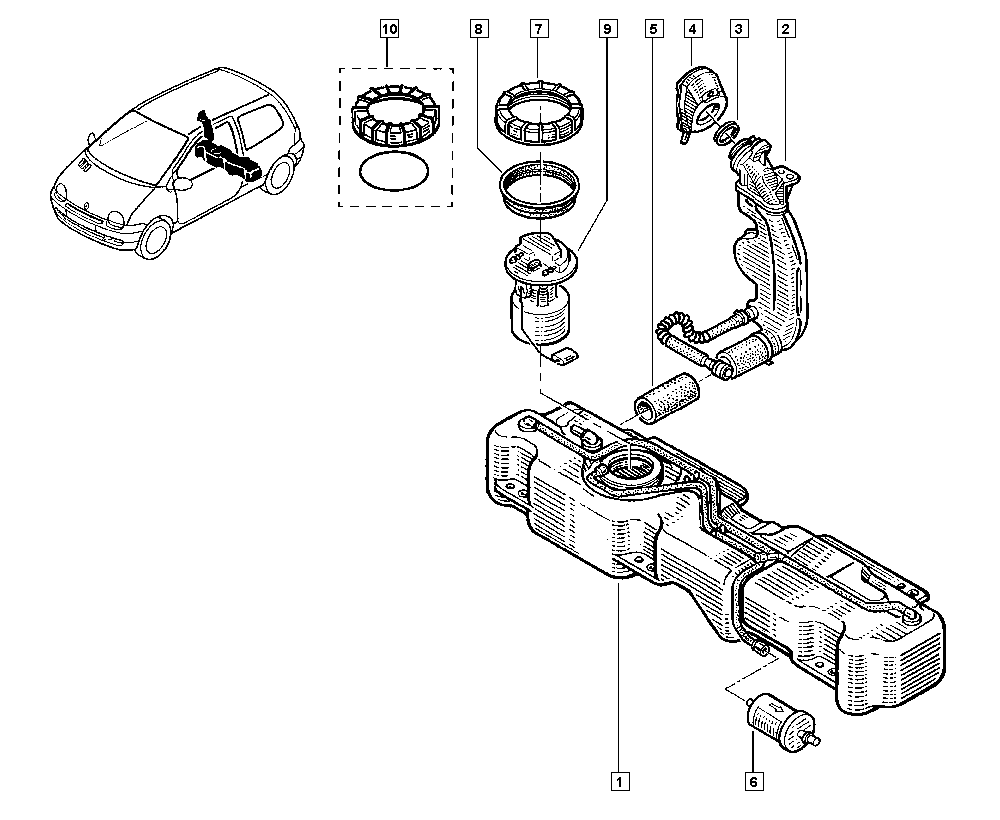 RENAULT 82 00 683 191 - Модуль паливного насоса autozip.com.ua