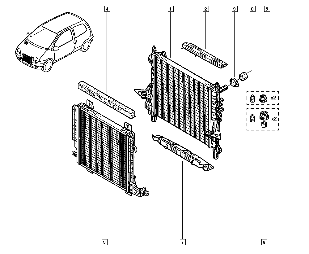 RENAULT 77 01 045 212 - Радіатор, охолодження двигуна autozip.com.ua