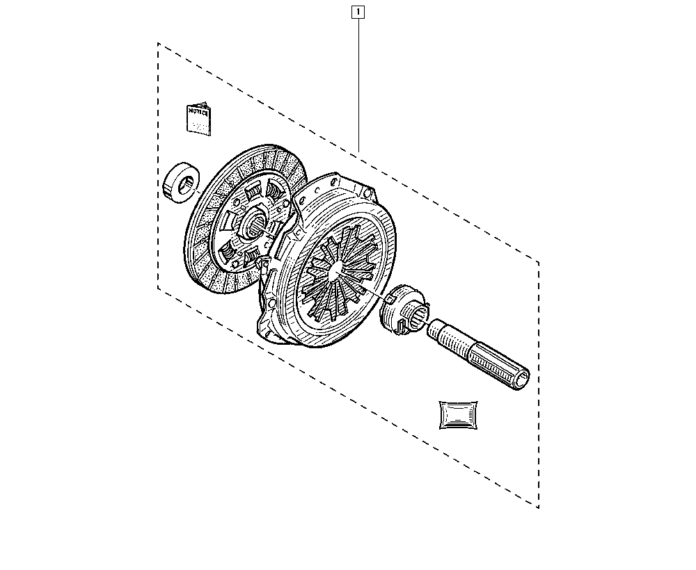 RENAULT 7701469442 - Комплект зчеплення autozip.com.ua