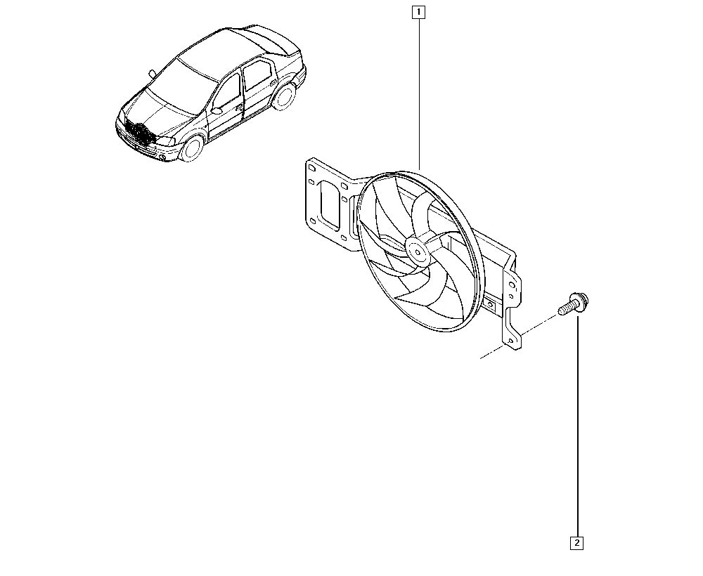 DACIA 214817807R - Вентилятор, охолодження двигуна autozip.com.ua