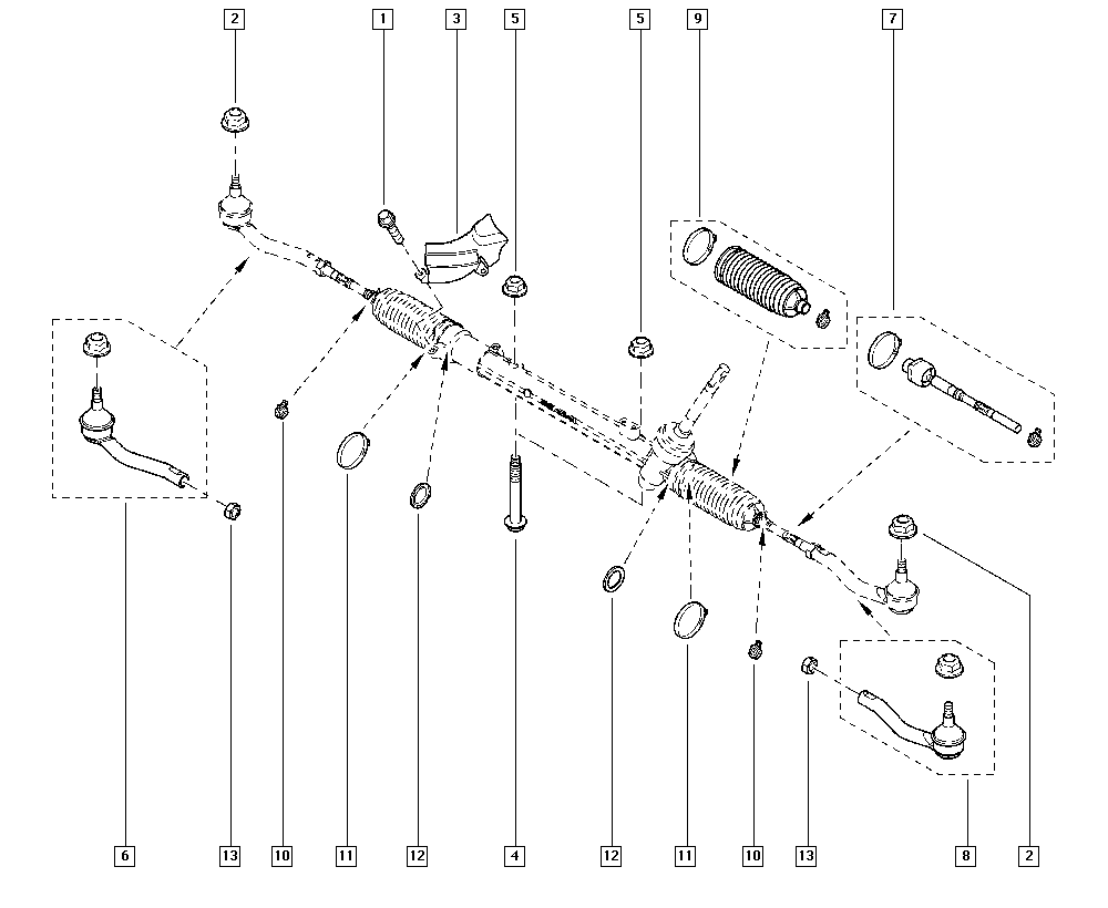 RENAULT 485207812R - Наконечник рульової тяги, кульовий шарнір autozip.com.ua