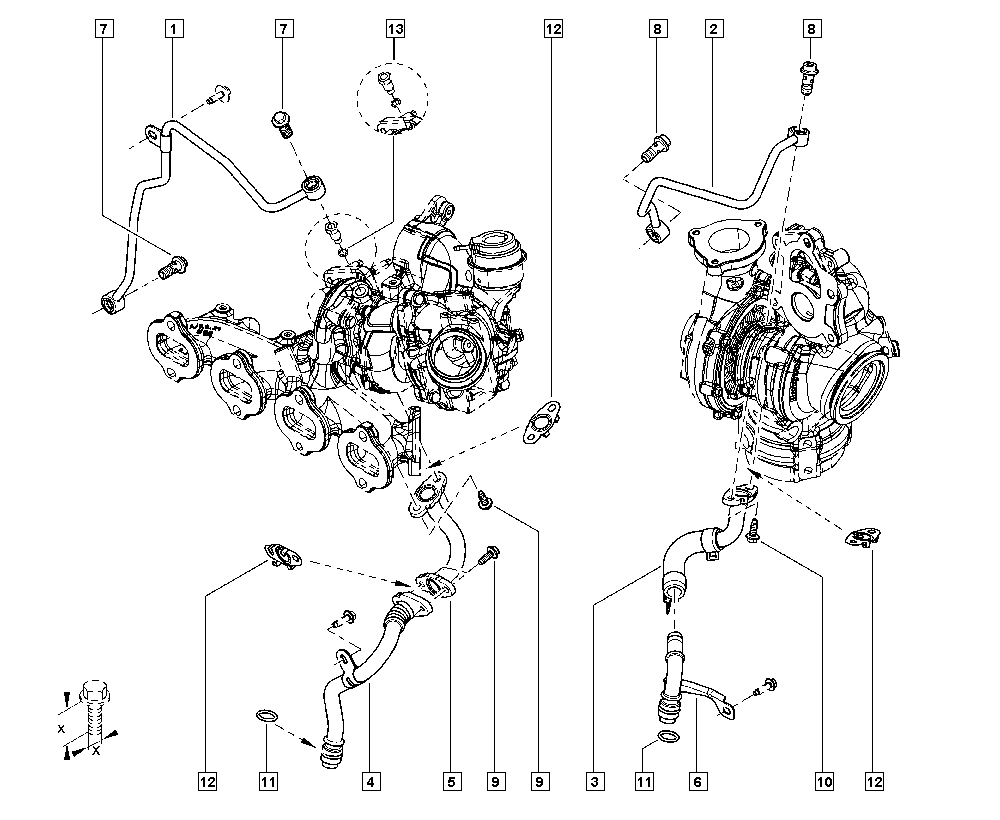 NISSAN 15192-6975R - Маслопровод, компресор autozip.com.ua