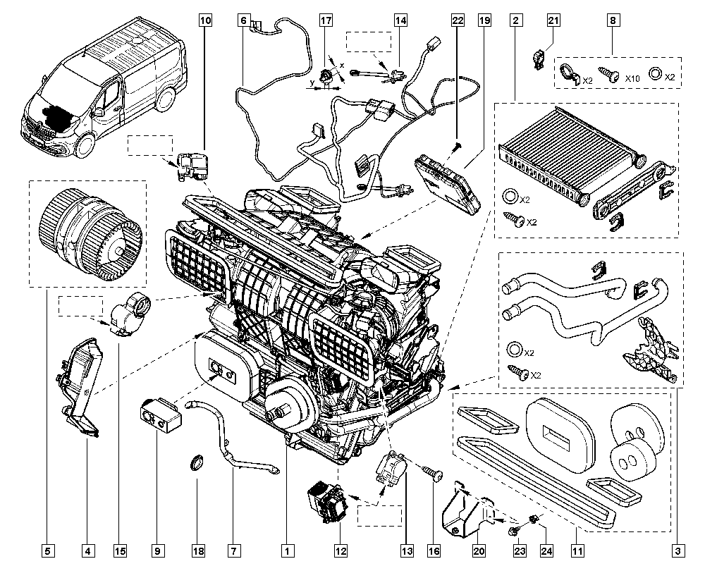 RENAULT 271159831R - Теплообмінник, опалення салону autozip.com.ua