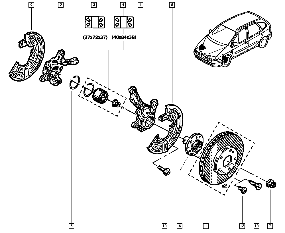 RENAULT TRUCKS 77 01 205 842 - Гальмівний диск autozip.com.ua