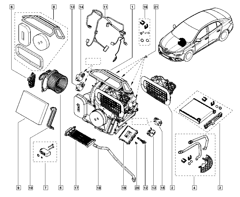 RENAULT 271154677R - Теплообмінник, опалення салону autozip.com.ua