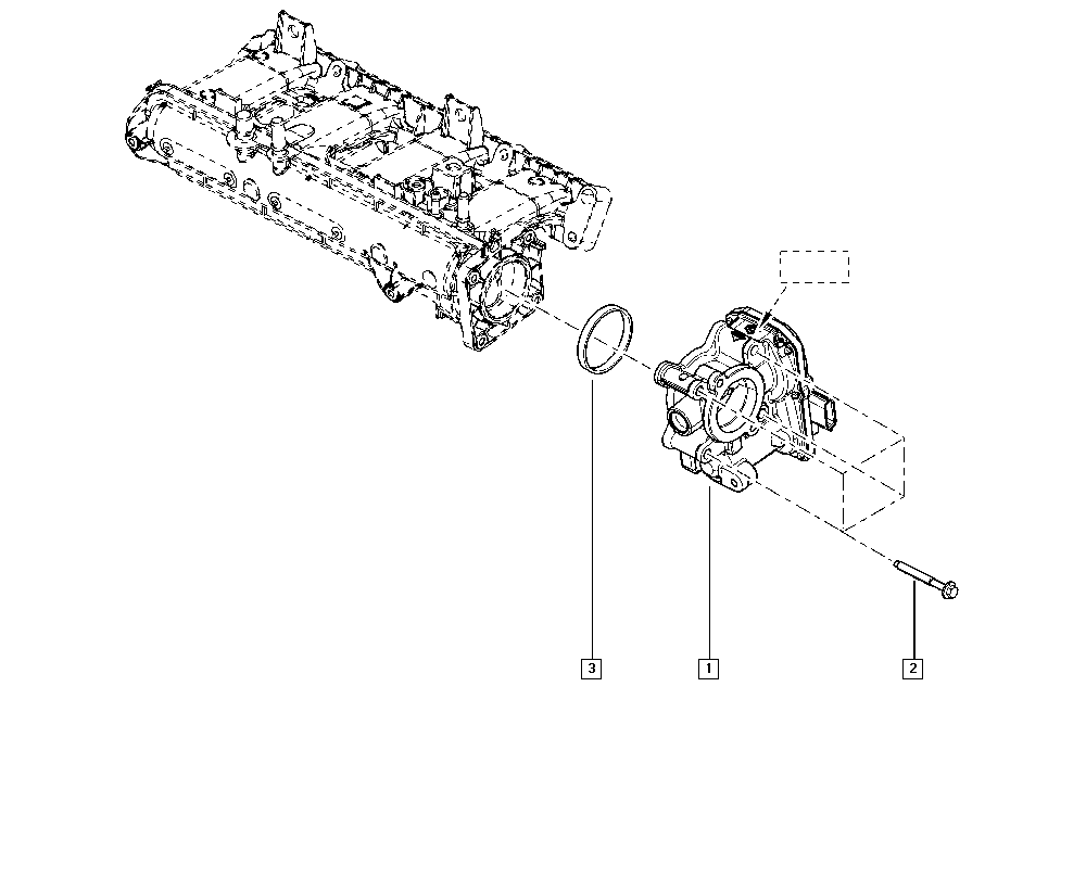 RENAULT 16 12 060 38R - Патрубок дросельної заслінки autozip.com.ua