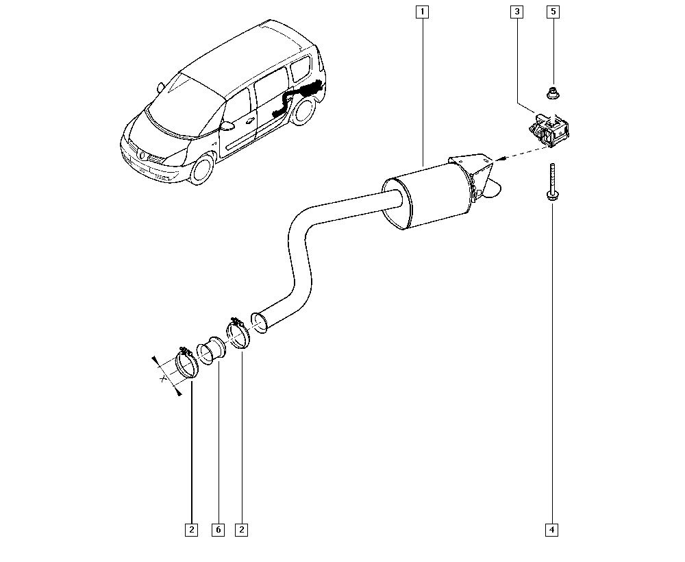 RENAULT 8200013360 - Глушник вихлопних газів кінцевий autozip.com.ua