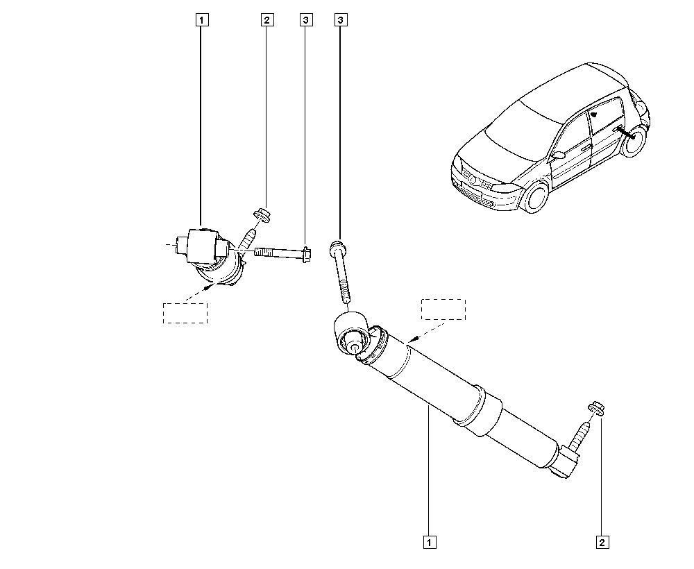 RENAULT 82 00 421 321 - Амортизатор autozip.com.ua