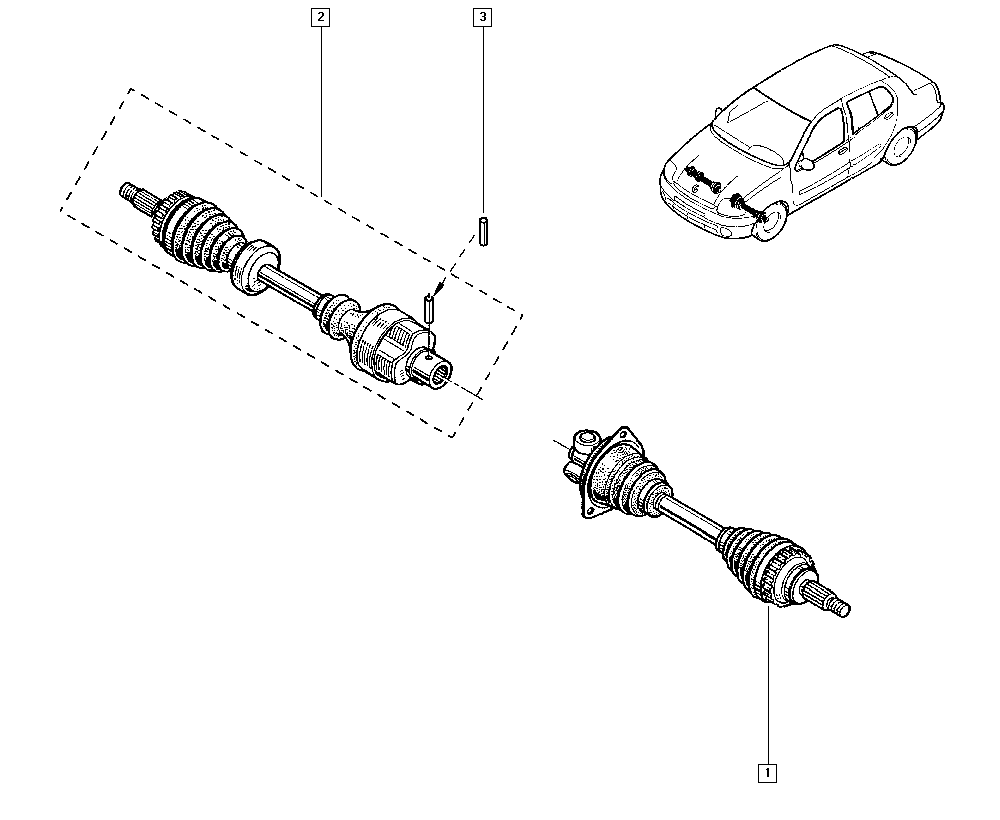 RENAULT TRUCKS 82 00 571 880 - Шарнірний комплект, ШРУС, приводний вал autozip.com.ua