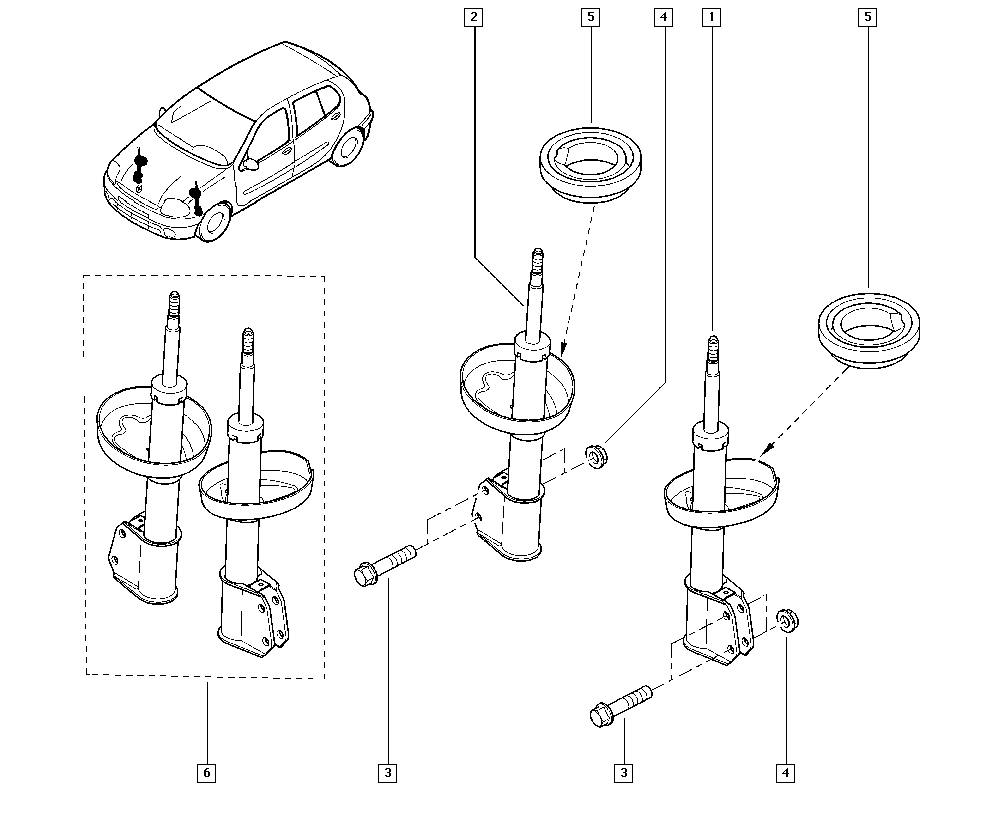 RENAULT 7701479313 - Амортизатор autozip.com.ua