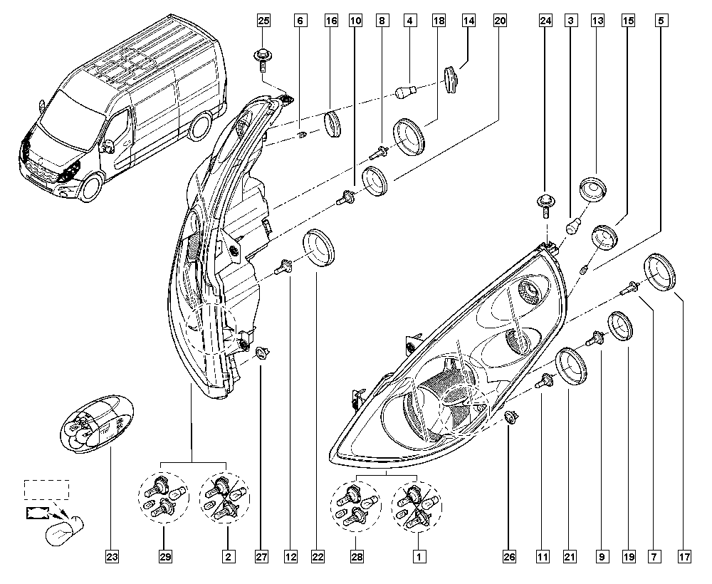 RENAULT 260108490R - Основна фара autozip.com.ua