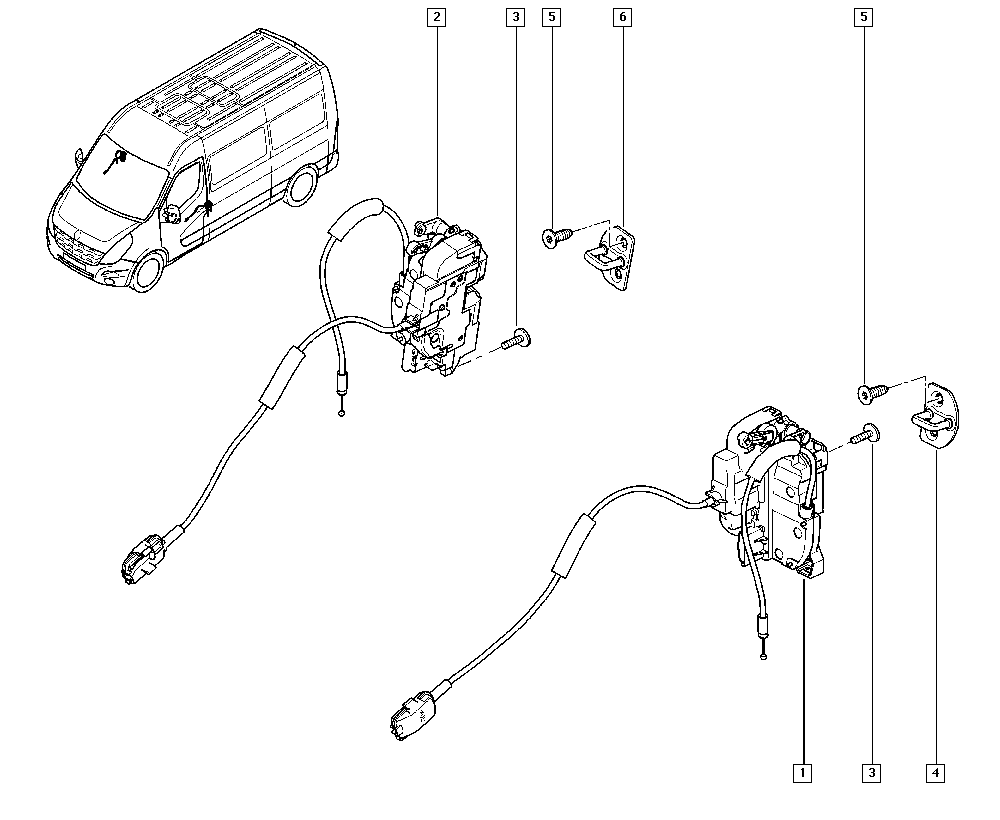 RENAULT 805030009R - Замок двері autozip.com.ua