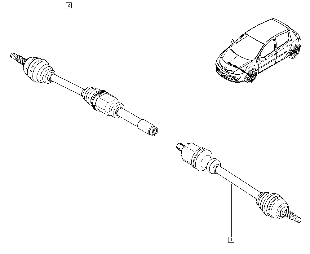 DACIA 8200696900 - Приводний вал autozip.com.ua