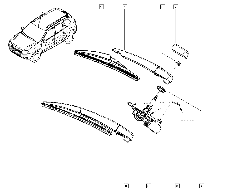 DACIA 7701066673 - Щітка склоочисника autozip.com.ua